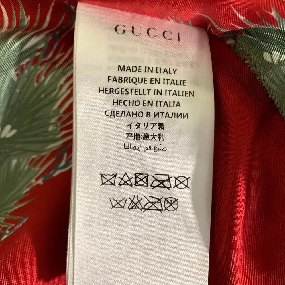 GUCCI Size 44 Black Leather Biker Jacket